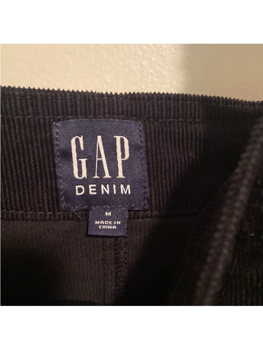 Gap Black Corduroy Overall Dress, Size M, Shirtall Button Down Jumper - Picture 15 of 16